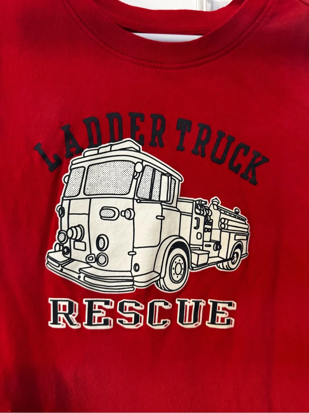 Gap Red Ladder Truck Rescue Tee